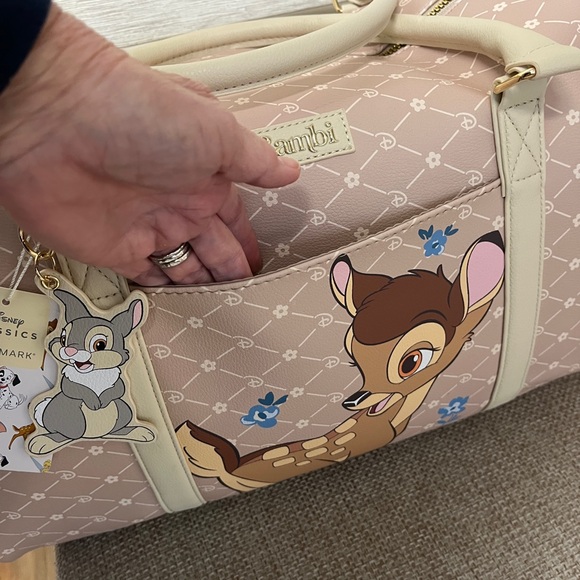 Disney Bambi NWT Travel Bag, Beige, great Diaper Bag, 18 x 12 x 8, soft! - Picture 6 of 14